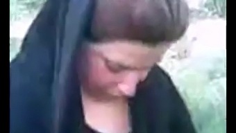 Hijab-Wearing Arab Woman'S Outdoor Adventure