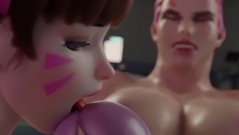 High-Definition Anal Creampie With Transgender Character In Overwatch-Inspired Hentai