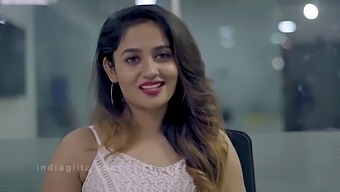 Beautiful Young Woman Assists In Producing Steamy Content (Tamil)