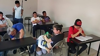 Exclusive Footage Of A Schoolgirl Porn Scene Recording With Young And Tattooed Women