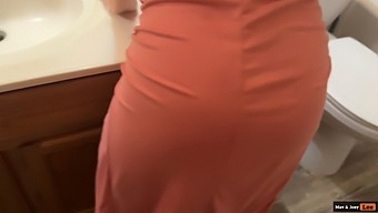 Pov Video Of A Brunette Couple'S Passionate Encounter During Thanksgiving Dinner