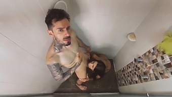 Joining Kendra Romans, A Seductive Transgender Woman Of Hispanic Descent, For A Refreshing Bath