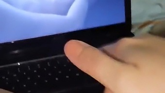 Spanish-Speaking Woman Enjoys Self-Pleasure While Viewing Men'S Videos
