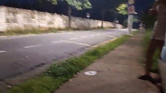 Exciting Bus Stop Handjob With A Stunning Stranger