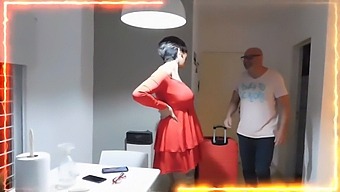 A Pregnant Woman Gets Her Butt Spanked For Sustenance At Home