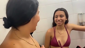 A Steamy Threesome With My Friend And Her Stepsister Before Hitting The Pool