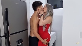 A Colombian Housewife Gives A Blowjob And Gets Her Ass Filled With Milk By Her Husband'S Son In A Homemade Video