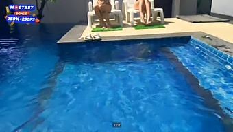 Wild College Party With Hot Students And Pool Cleaners